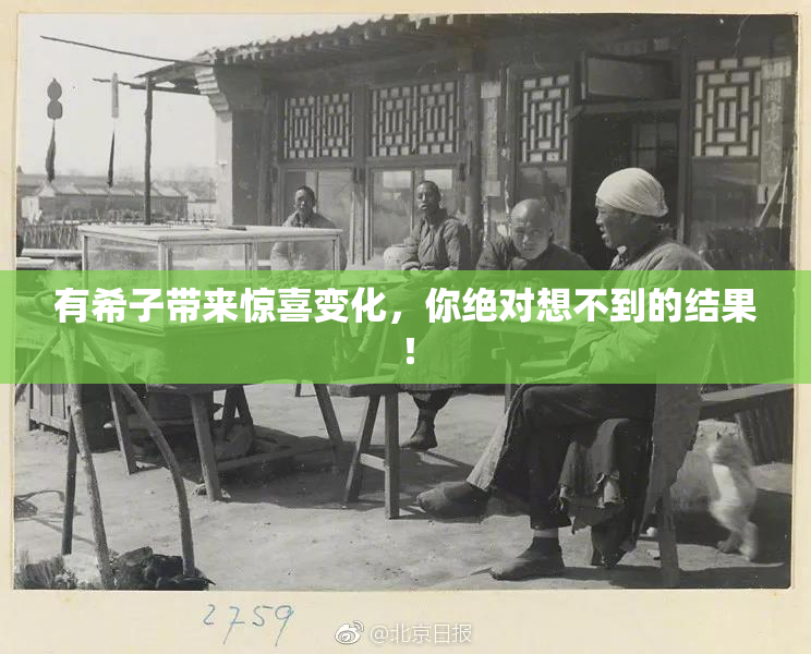 有希子带来惊喜变化，你绝对想不到的结果！