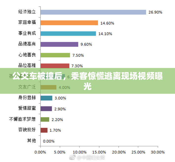 公交车被撞后，乘客惊慌逃离现场视频曝光