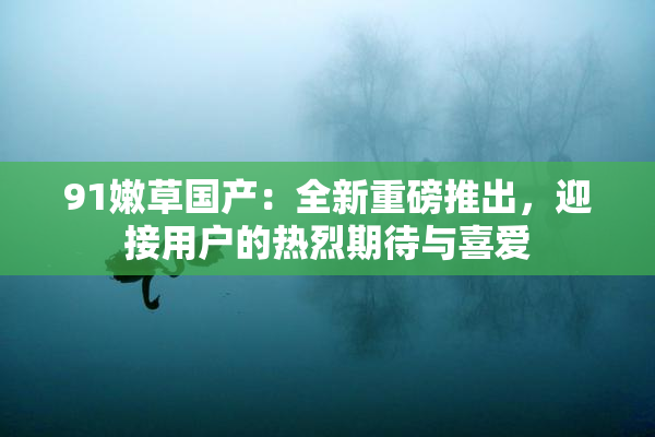 91嫩草国产：全新重磅推出，迎接用户的热烈期待与喜爱