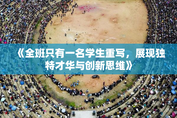 《全班只有一名学生重写，展现独特才华与创新思维》