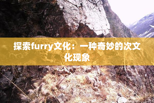 探索furry文化：一种奇妙的次文化现象