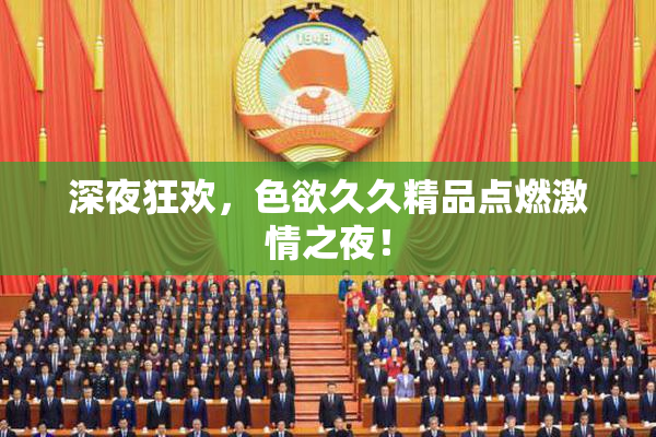 深夜狂欢，色欲久久精品点燃激情之夜！