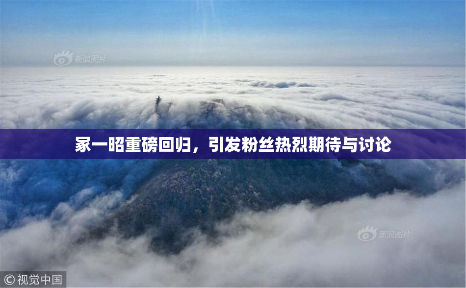 冢一昭重磅回归，引发粉丝热烈期待与讨论