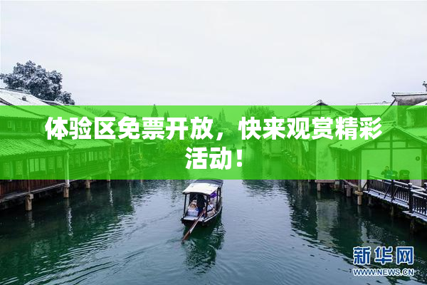 体验区免票开放，快来观赏精彩活动！