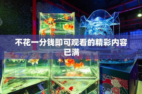 不花一分钱即可观看的精彩内容已满