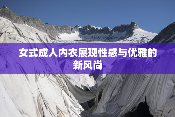 女式成人内衣展现性感与优雅的新风尚