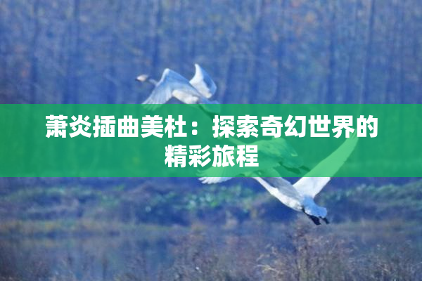萧炎插曲美杜：探索奇幻世界的精彩旅程