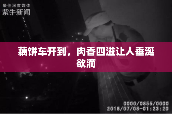 藕饼车开到，肉香四溢让人垂涎欲滴