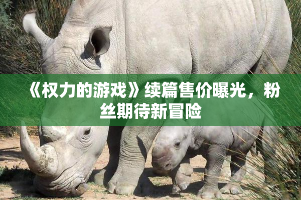 《权力的游戏》续篇售价曝光，粉丝期待新冒险