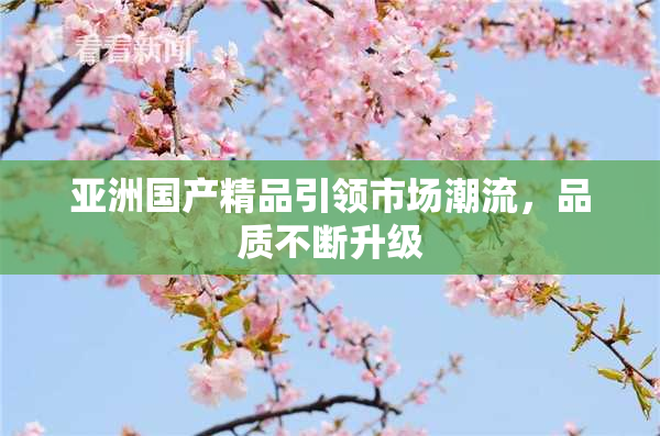 亚洲国产精品引领市场潮流，品质不断升级