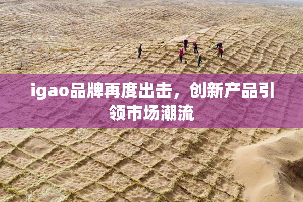 igao品牌再度出击，创新产品引领市场潮流