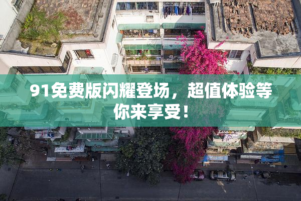 91免费版闪耀登场，超值体验等你来享受！