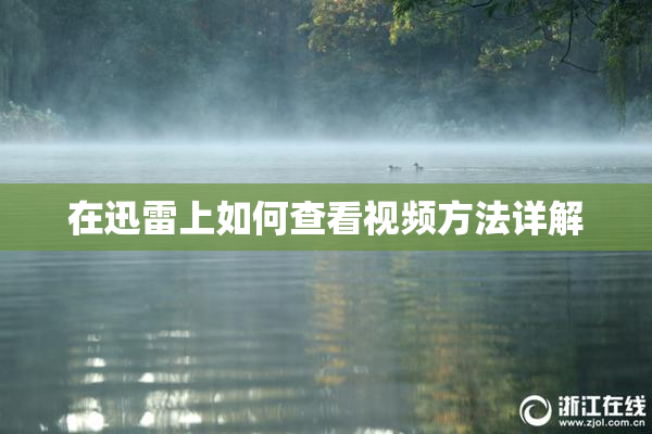 在迅雷上如何查看视频方法详解