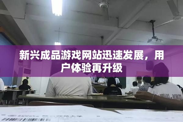 新兴成品游戏网站迅速发展，用户体验再升级