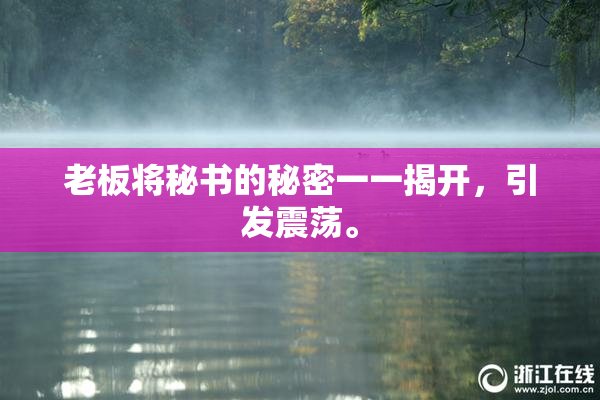 老板将秘书的秘密一一揭开，引发震荡。