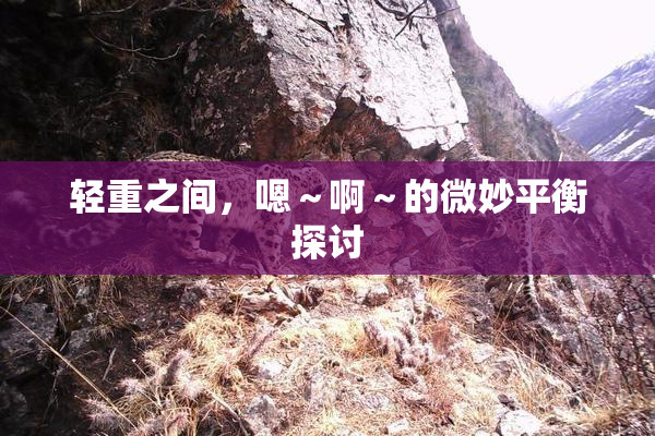轻重之间，嗯～啊～的微妙平衡探讨