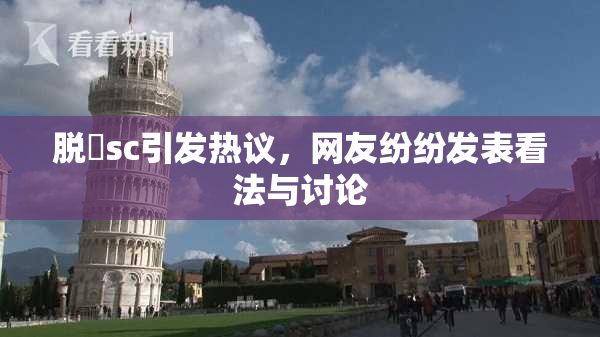 脱糞sc引发热议，网友纷纷发表看法与讨论