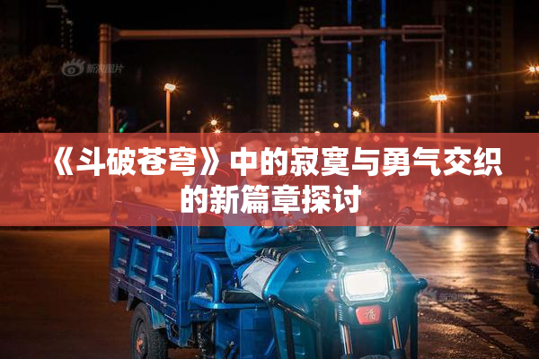 《斗破苍穹》中的寂寞与勇气交织的新篇章探讨