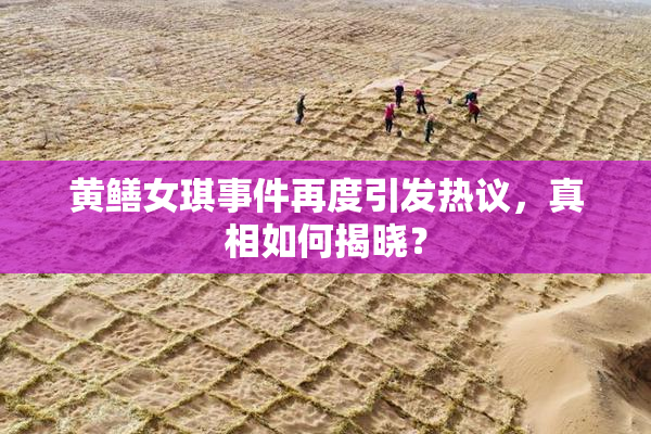 黄鳝女琪事件再度引发热议，真相如何揭晓？