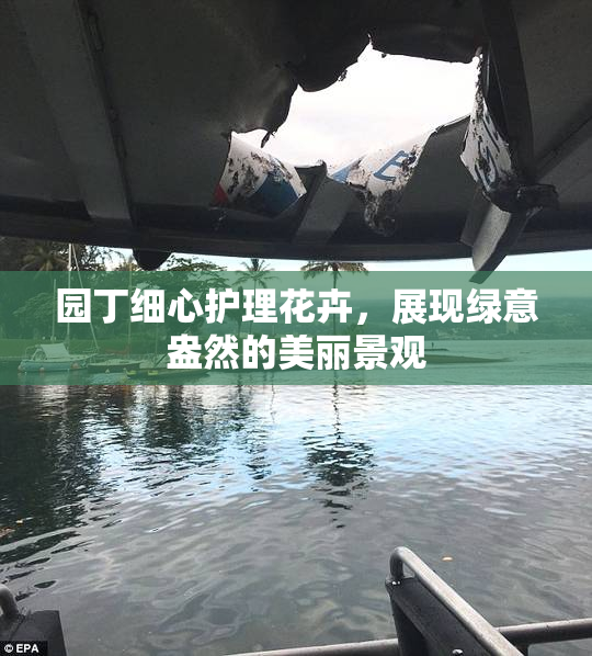 园丁细心护理花卉，展现绿意盎然的美丽景观
