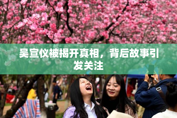 吴宣仪被揭开真相，背后故事引发关注