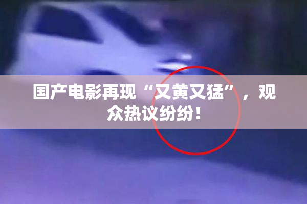 国产电影再现“又黄又猛”，观众热议纷纷！