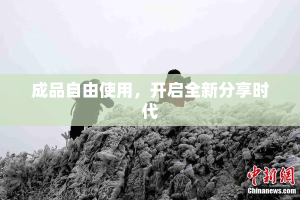 成品自由使用，开启全新分享时代