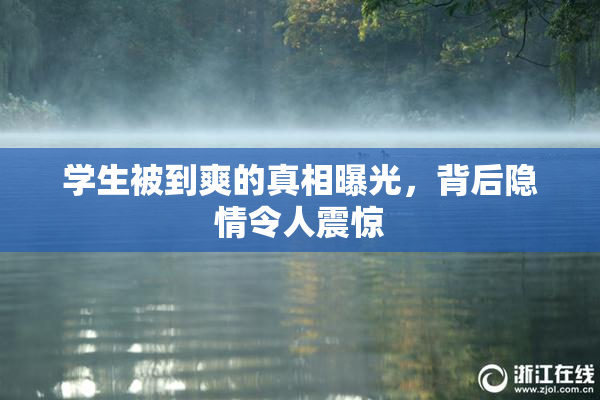 学生被到爽的真相曝光，背后隐情令人震惊