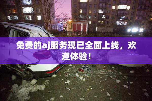 免费的aj服务现已全面上线，欢迎体验！