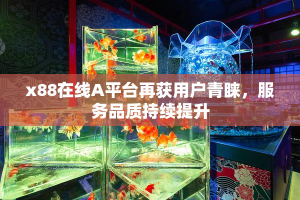 x88在线A平台再获用户青睐，服务品质持续提升