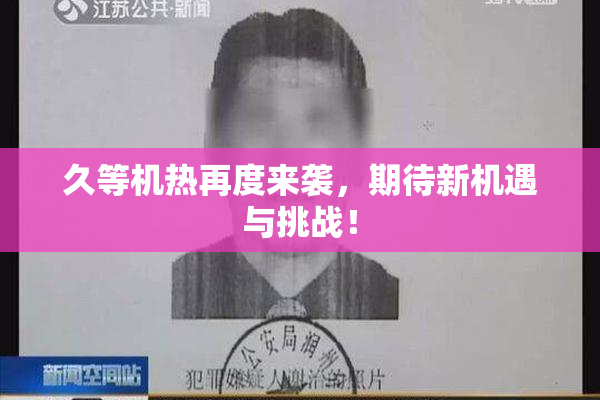 久等机热再度来袭，期待新机遇与挑战！