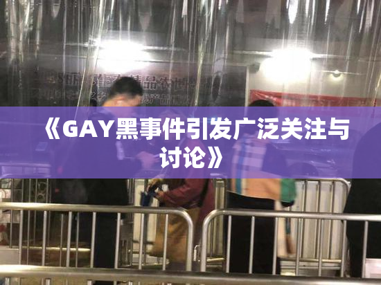 《GAY黑事件引发广泛关注与讨论》