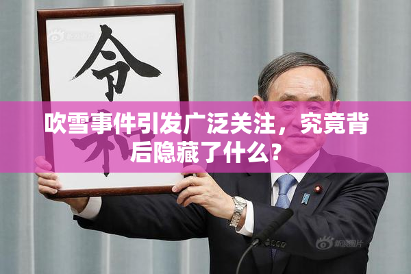 吹雪事件引发广泛关注，究竟背后隐藏了什么？