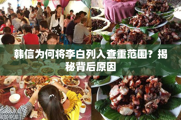 韩信为何将李白列入查重范围？揭秘背后原因