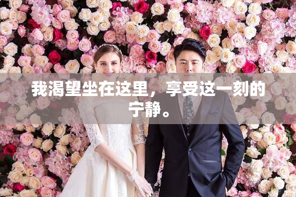 我渴望坐在这里，享受这一刻的宁静。