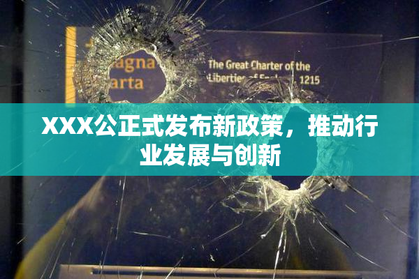 XXX公正式发布新政策，推动行业发展与创新