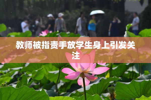 教师被指责手放学生身上引发关注