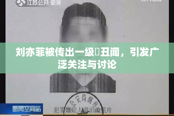 刘亦菲被传出一级婬丑闻，引发广泛关注与讨论