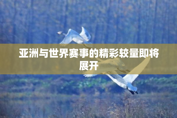 亚洲与世界赛事的精彩较量即将展开