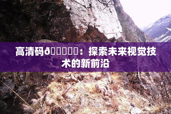 高清码🔞❌‌：探索未来视觉技术的新前沿
