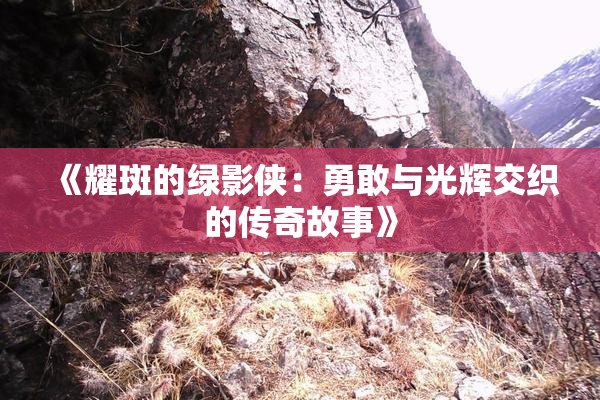 《耀斑的绿影侠：勇敢与光辉交织的传奇故事》