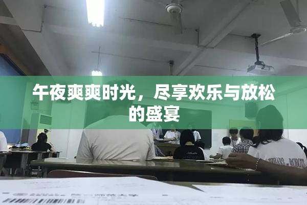 午夜爽爽时光，尽享欢乐与放松的盛宴
