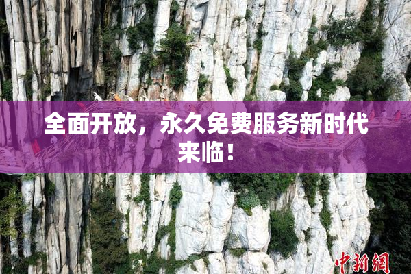 全面开放，永久免费服务新时代来临！