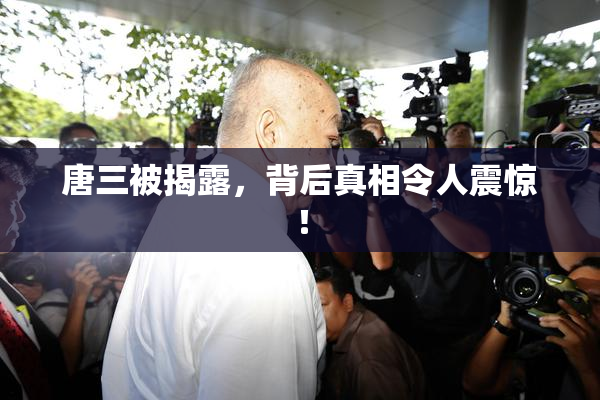 唐三被揭露，背后真相令人震惊！