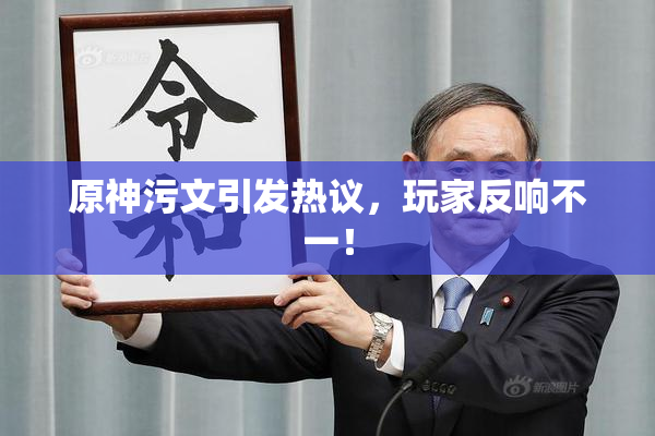 原神污文引发热议，玩家反响不一！