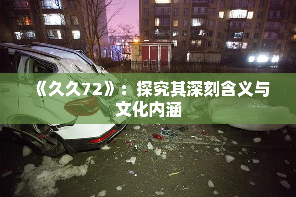 《久久72》：探究其深刻含义与文化内涵