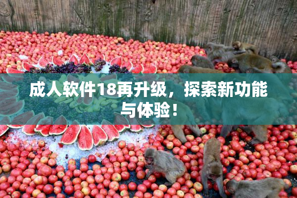 成人软件18再升级，探索新功能与体验！