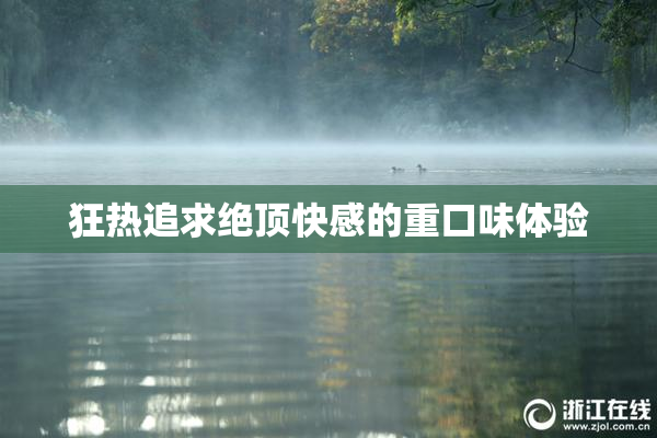 狂热追求绝顶快感的重口味体验