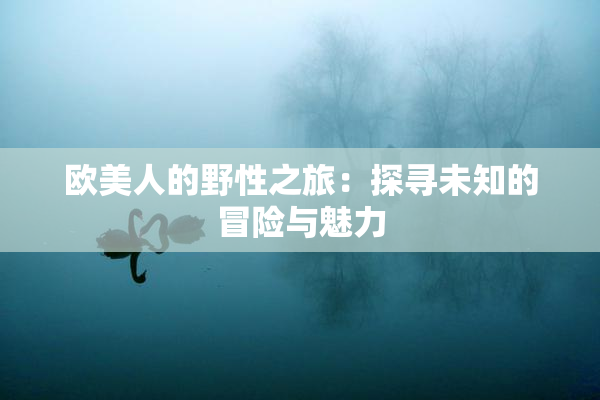 欧美人的野性之旅：探寻未知的冒险与魅力
