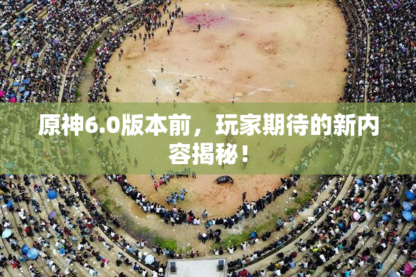 原神6.0版本前，玩家期待的新内容揭秘！